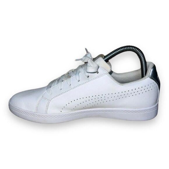 Puma Smash Perforated White/Silver 366238-01 Women's 9 - Picture 5 of 10